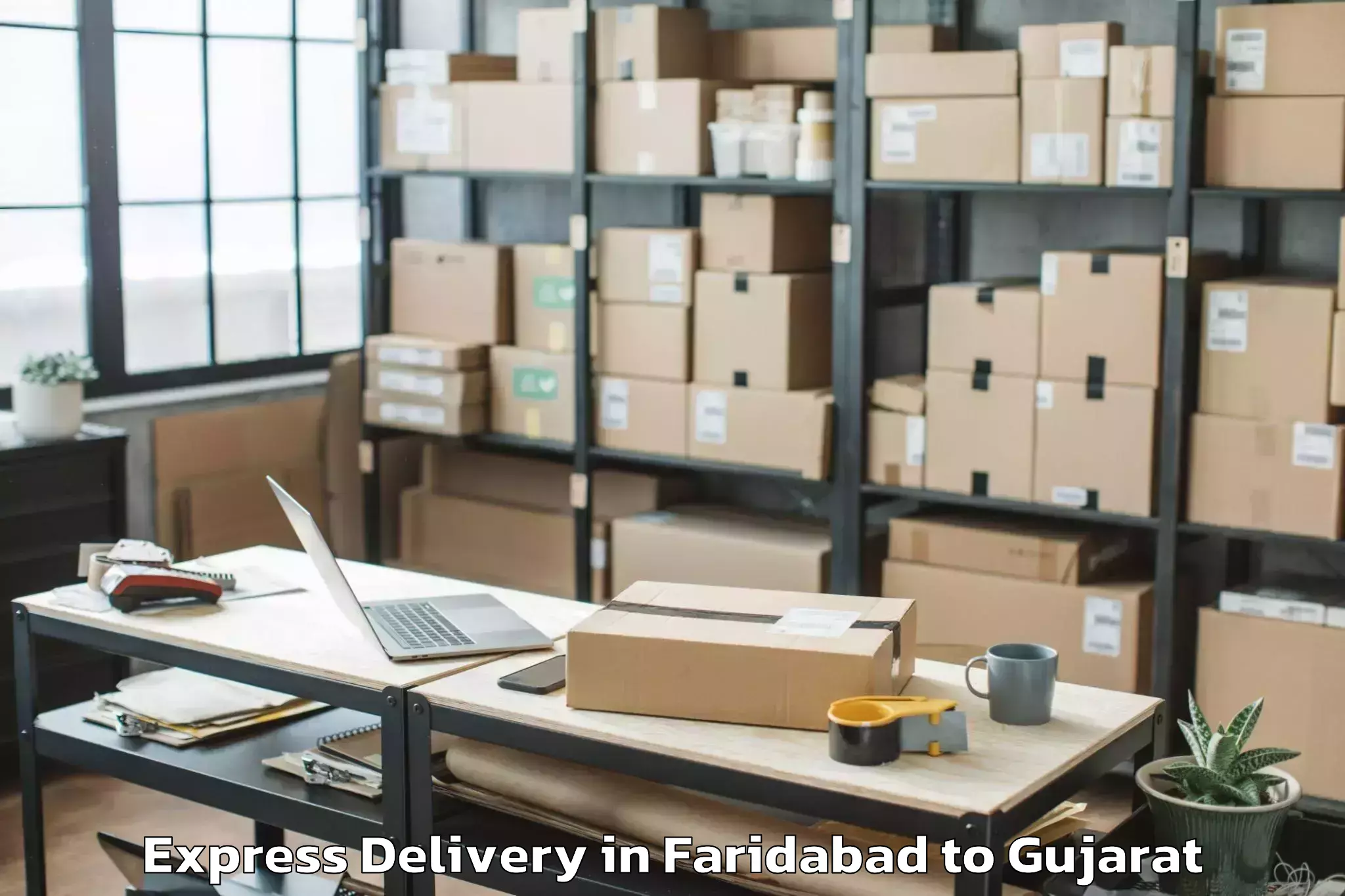 Reliable Faridabad to Kandla Express Delivery